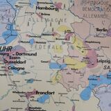 Old MDI Map of Germany Vintage Physical and Political.