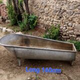 Old zinc bathtub