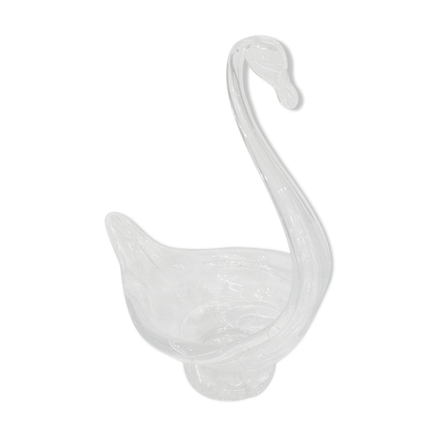 Empty glass swan pocket