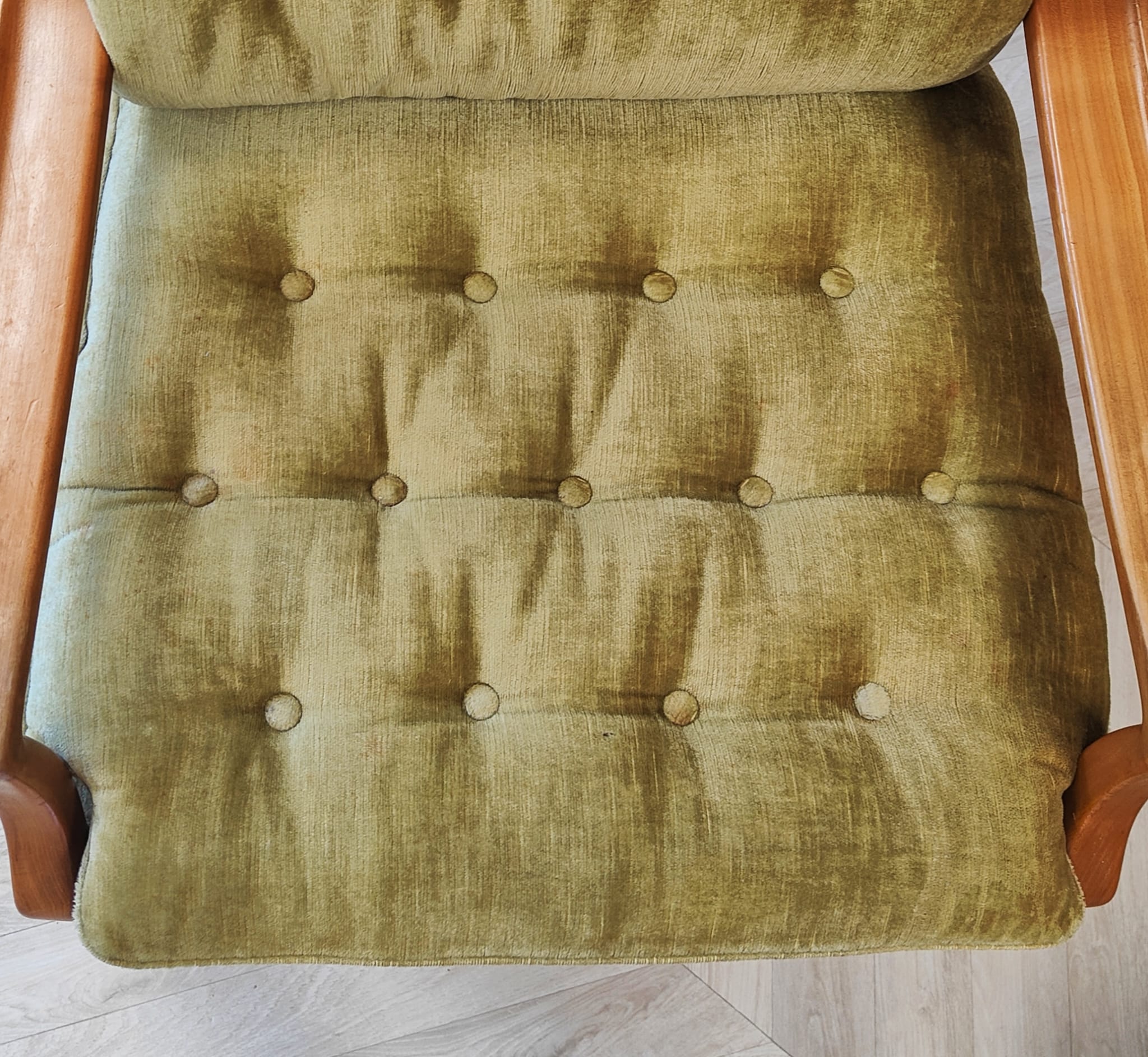 Two mid century armchairs