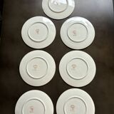 7 Art Deco dessert plates