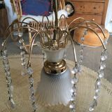 Hanging lamp with stamps
