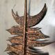 Brutalist bronze sculpture painting from the 70s