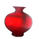 Large blown glass vase Onlylux 30 cm Italian design