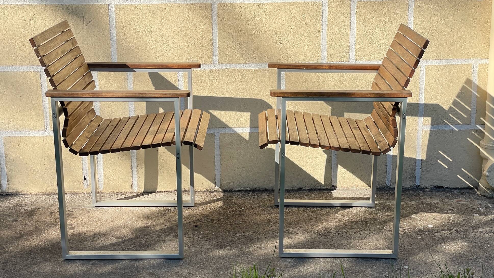 Paire de fauteuils esprit Karin Mobring Ikea