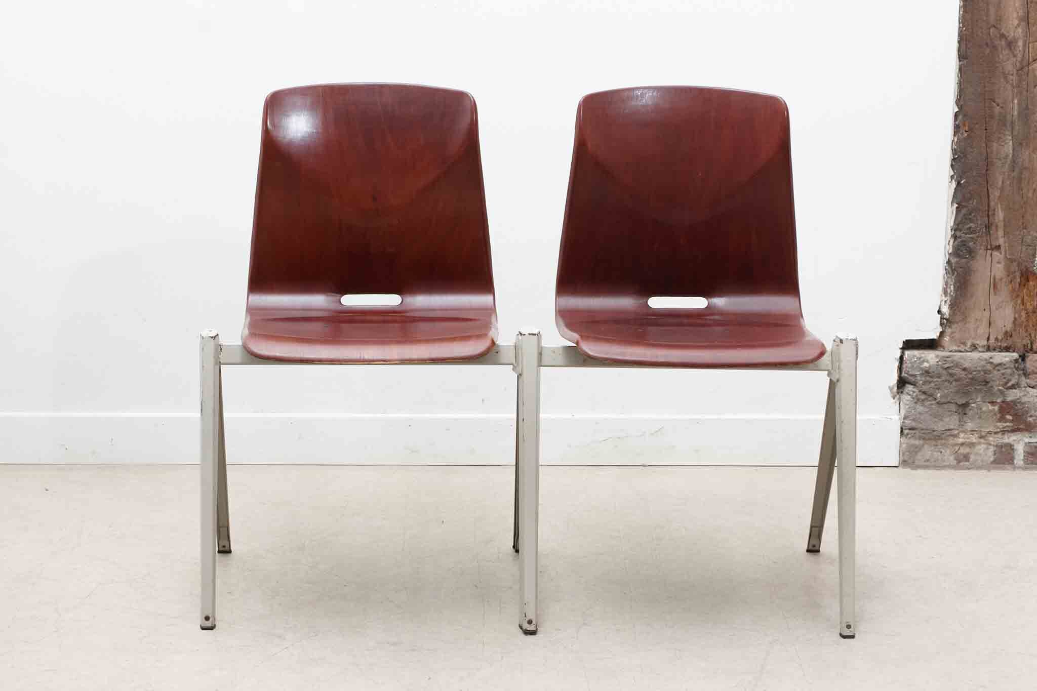Galvanitas S22 mahogany and white chair