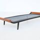 Daybed Cleopatra in white fabric by Dick Cordemeijer Auping Netherlands 1954