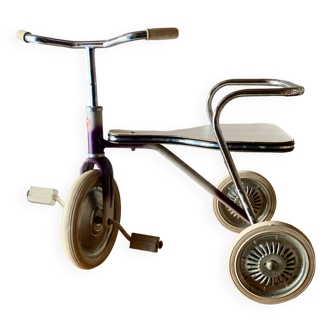 Tricycle pour enfants vintage - métal peint et chromé - Buffalo Type Luxe