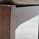 Fauteuil scandinave, état d'origine, meuble en cuir vert, bois de teck massif, années 1970