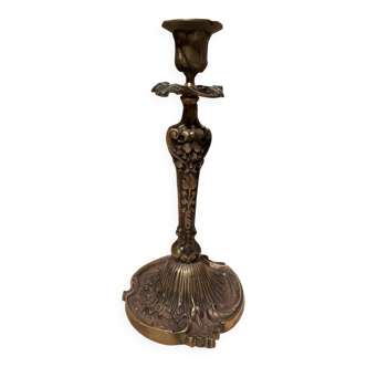 Bougeoir en bronze art déco