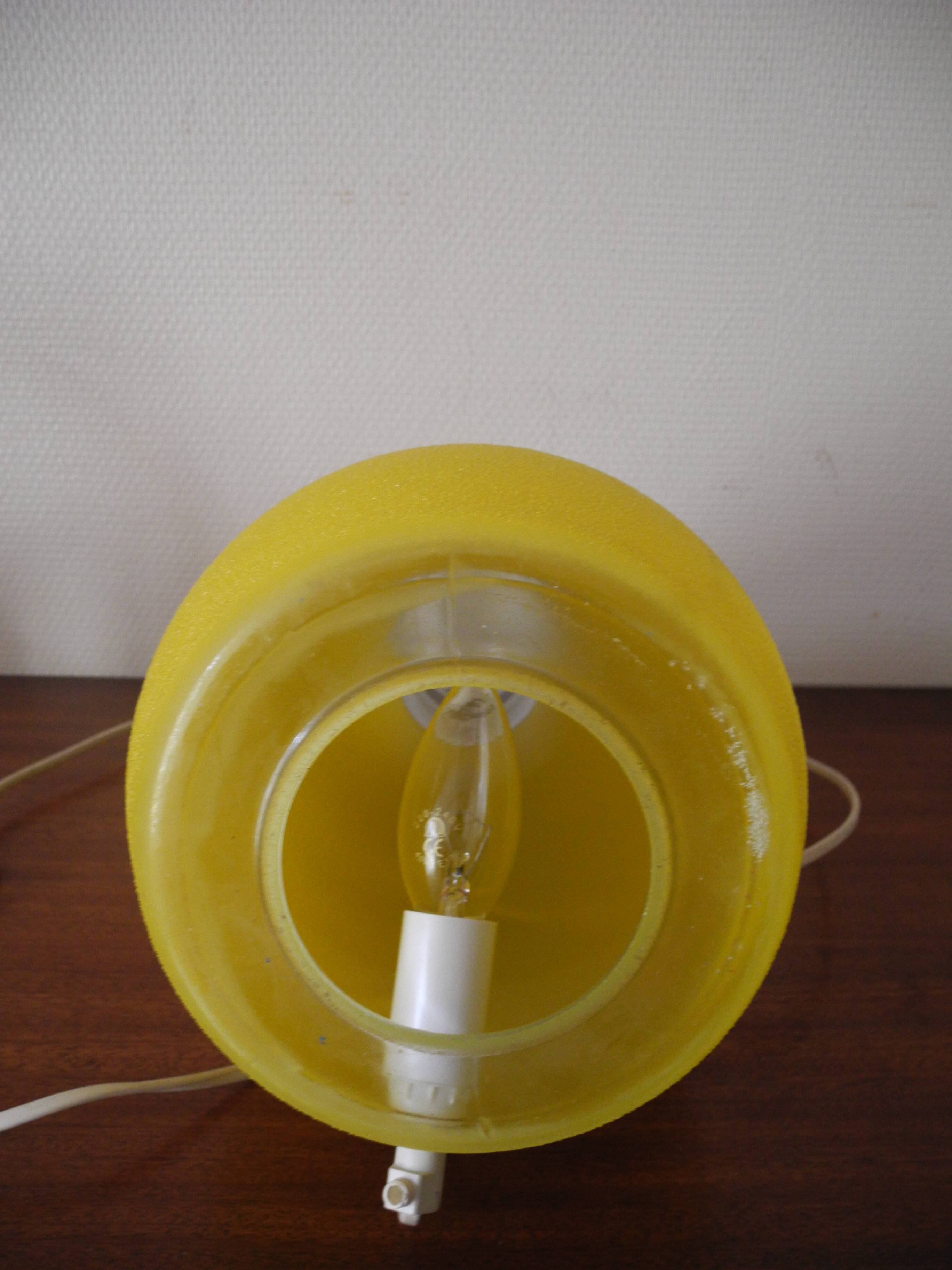 Old decorative bottle lamp vintage bottle lamp 70s
