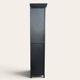 Armoire parisienne noire vitrée rénovée