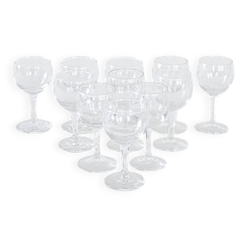 Set of wine glasses, Danish design, 1970s, manufactured in Denmark