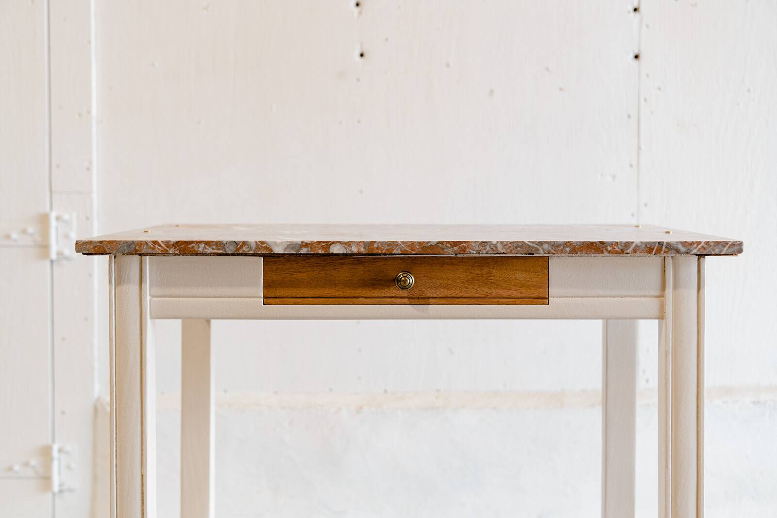 Wood & marble console