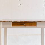 Wood & marble console