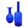 Pair of cobalt blue blown glass vases or carafes from the 1960s.