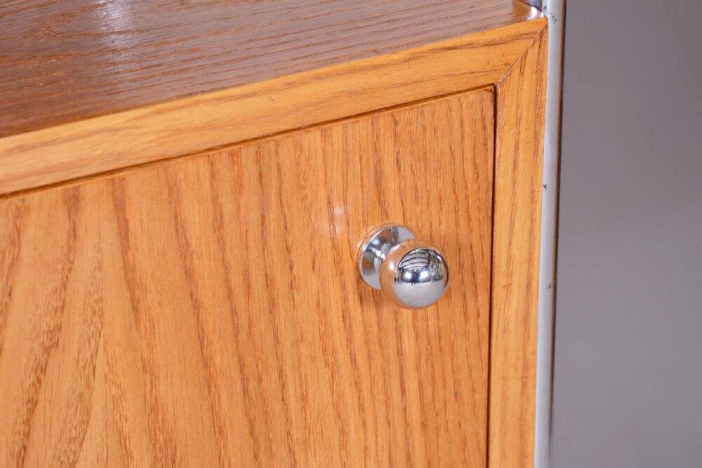 Bauhaus Chrome Bedside Tables attributed to R. Slezák, Former Czechoslovakia, 1930s, Set of 2