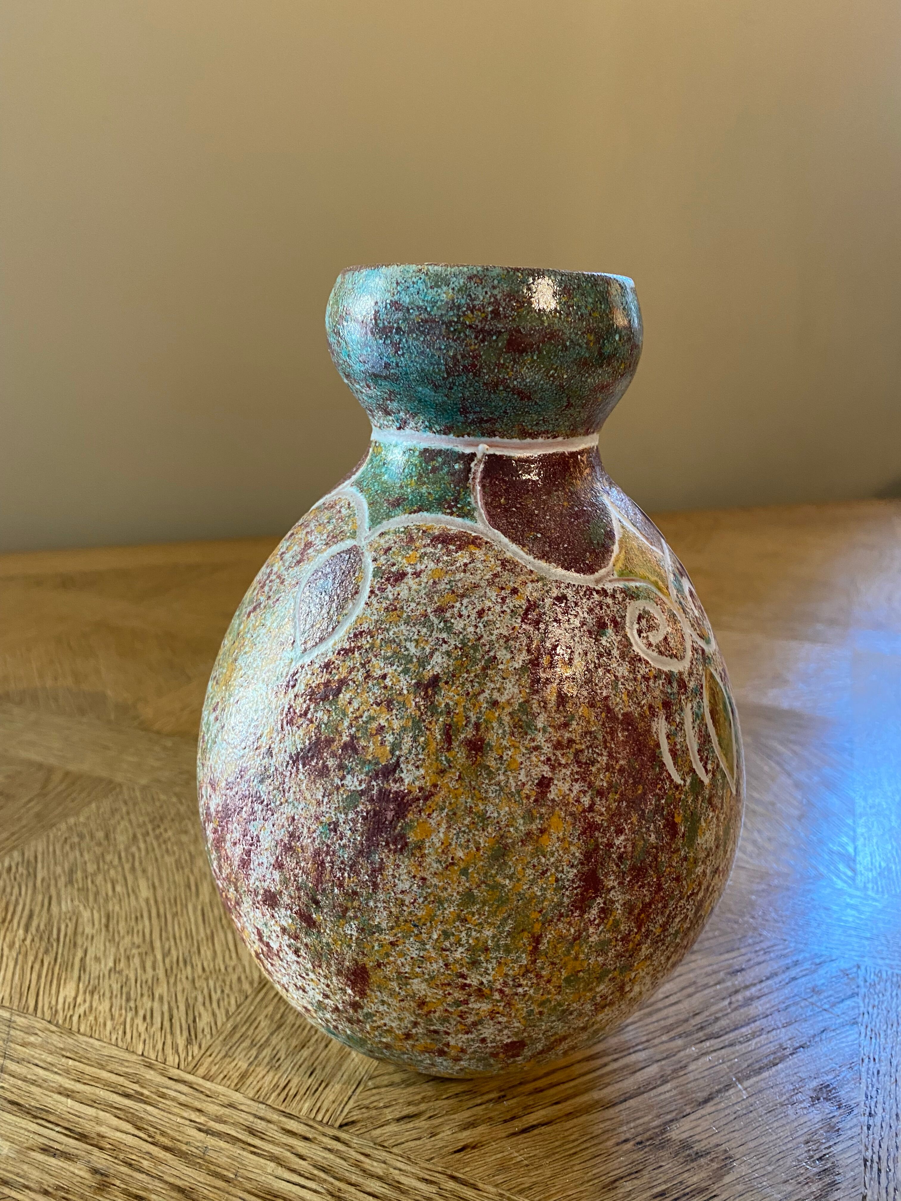 Ceramic ball vase Bernard Buffat