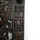 African door in carved wood and bronze of village chief Baboun, Cameroon, early 20th century
