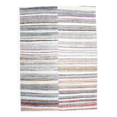 Tapis Kilim surdimensionné à rayures multicolores neutres 8 x 10, 231 x 316 cm