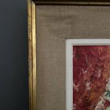 Oil on cardboard portrait of a man with a beard by Devaux