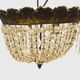Lustre plafonnier de style Louis XV en bronze XX siècle
