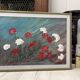 Peinture vintage aux oeillets