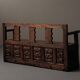 Carved solid wood bench-chest, 18th century
