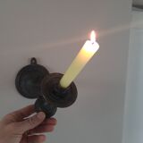 Bronze pendulum candle holder