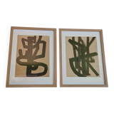 Pairs of engravings after Pierre Soulages