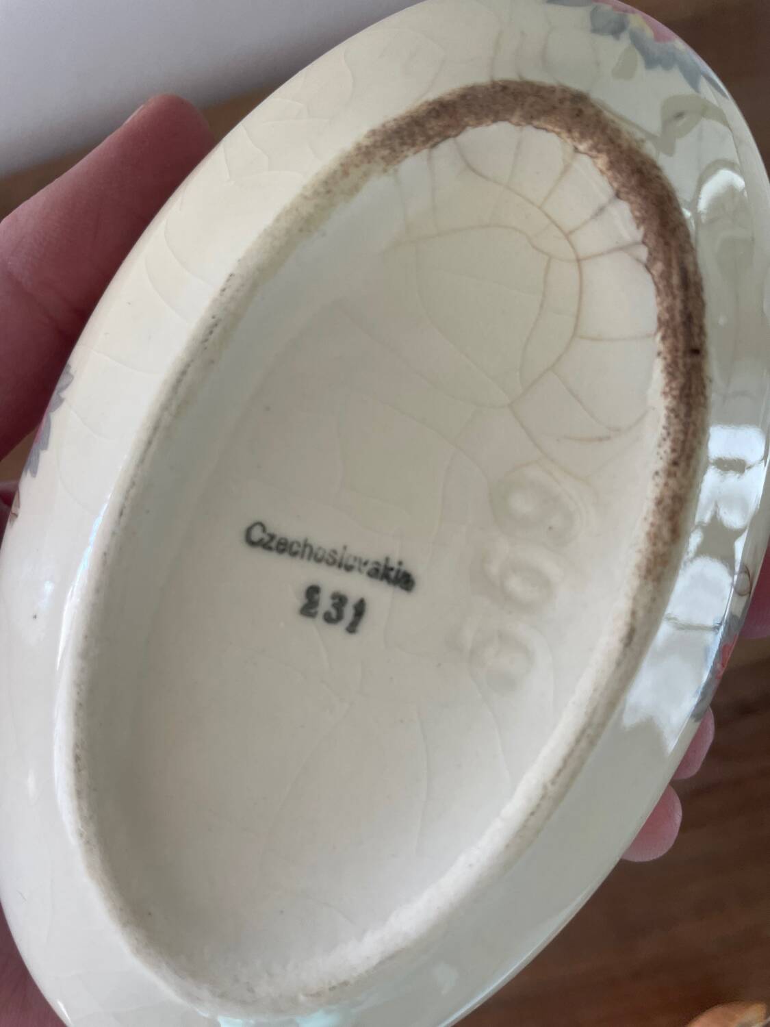 Vintage porcelain candy box