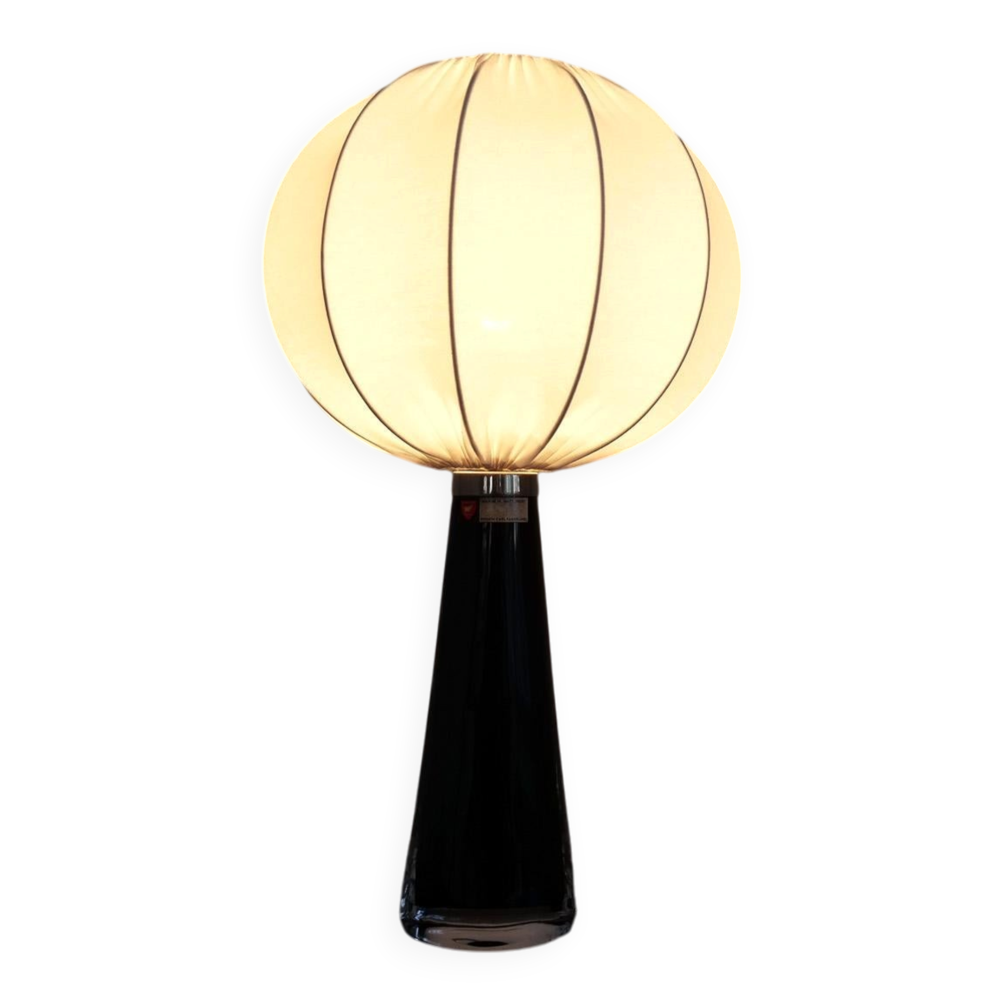 Mid-century modern sculptural table lamp by Carl Fagerlund Orrefors Sweden