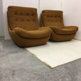 Pair 2pcs Vintage RARE Jitona Ultra Light Chairs ATLANTIS Polystyrene With original labels Mid Centu