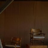 Henning Kjærnulf, Lounge Chairs "Razorblade", Danish design from the mid-century, 1960s.