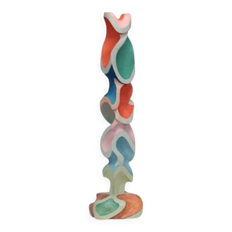 Modernist wooden sculpture, attributed to Ivan Stoyanov, Bulgaria, 1981