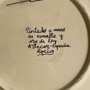 Vintage Artecer plate from the 70s