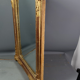 Mirror nineteenth century frame with doucine wood and stucco gilding gold leaf 75x56 cm SB