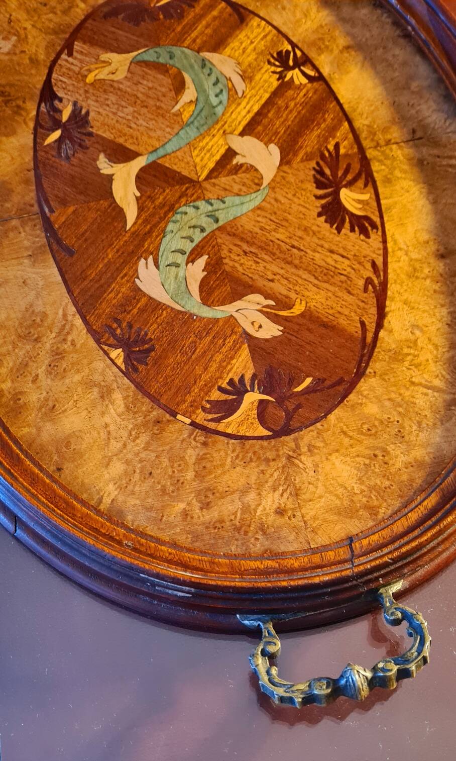 Marquetry tray