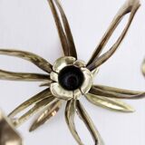 Bronze flower candle holder 1960