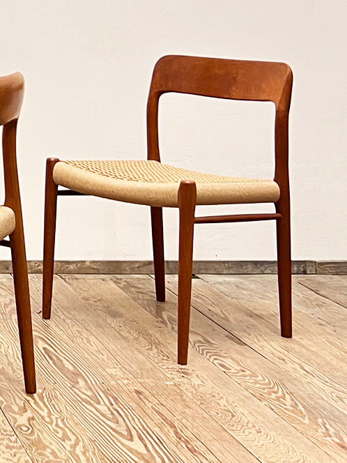 Chaises modèle 75 par Niels O. Møller pour J.L. Moller, Danemark, années 1950