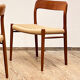 Chaises modèle 75 par Niels O. Møller pour J.L. Moller, Danemark, années 1950