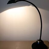 Articulated lamp in black metal. 80s