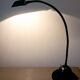 Lampe articulée en métal noir. Années 80