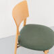 Kusch &Co chair made of wood and green fabric