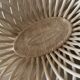 Antique ceramic woven basket