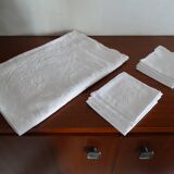 Nappe et 8 serviettes assorties en coton - 200 x 160