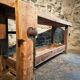 Antique French carpenter's workbench in oak and beech, circa 1900