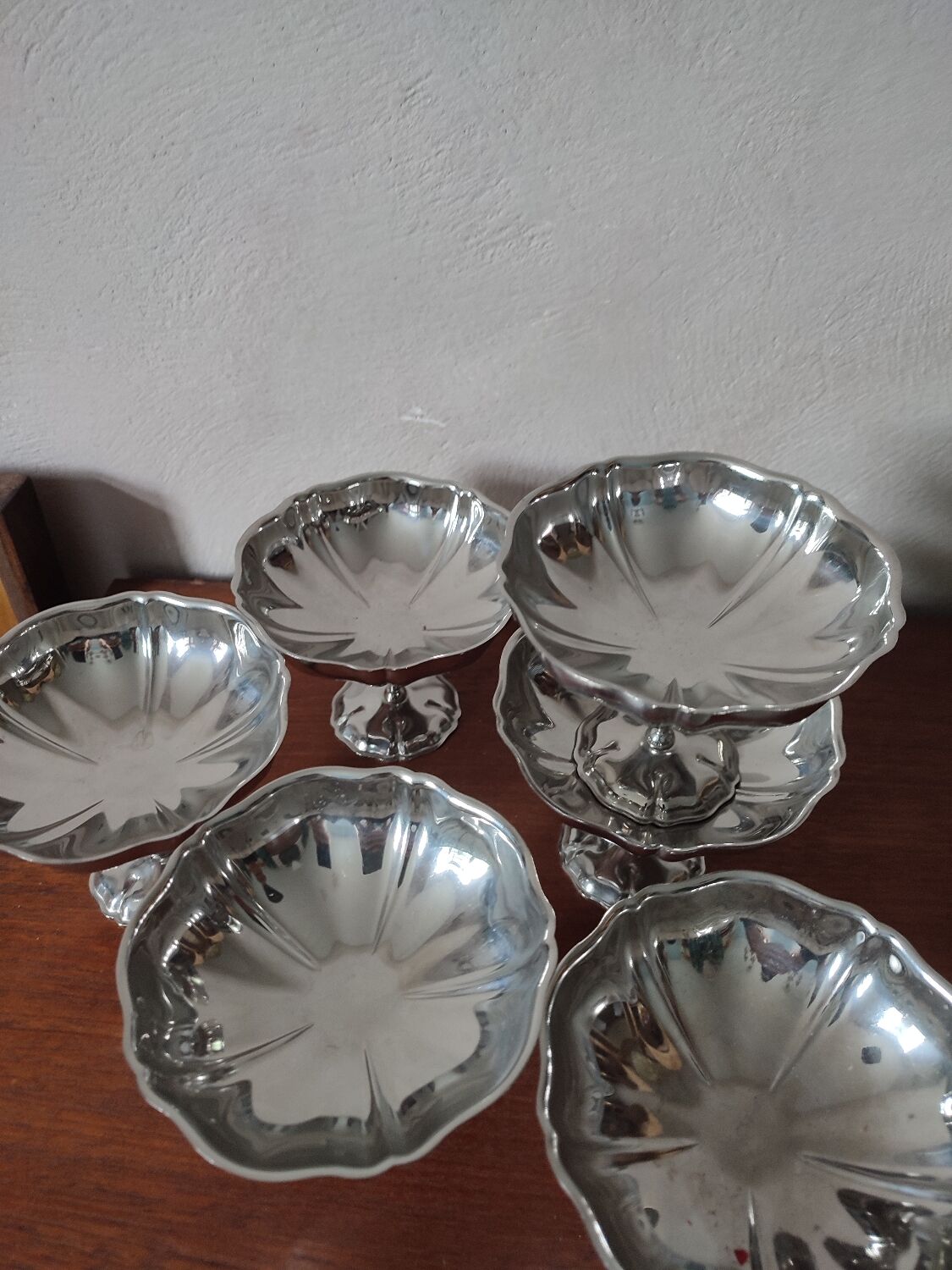 6 stainless steel dessert cups