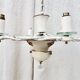 7-light art deco chandelier from the 1940s