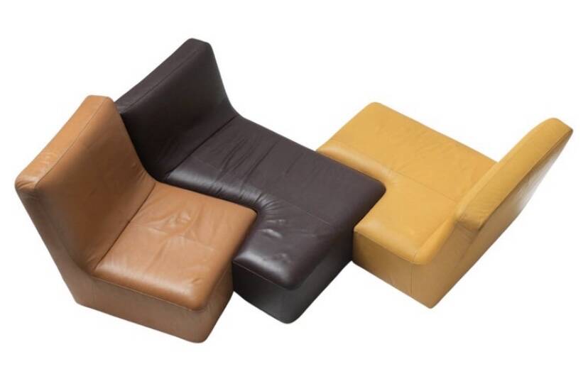 Leather sofa Ligne Roset model Confluence